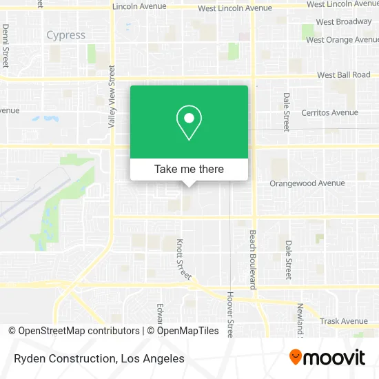 Ryden Construction map