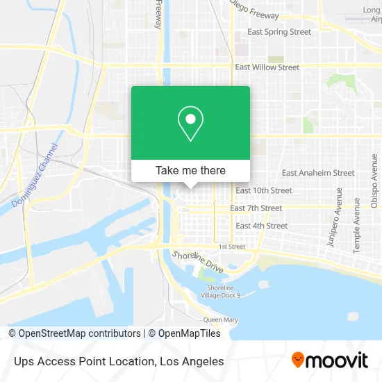 Ups Access Point Location map