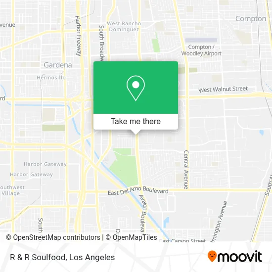 R & R Soulfood map