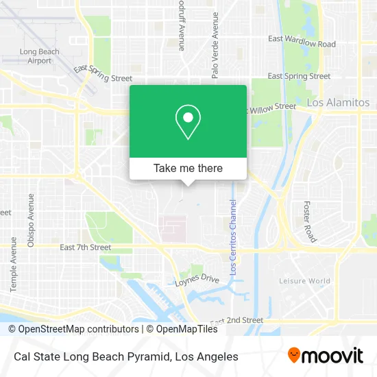 Cal State Long Beach Pyramid map
