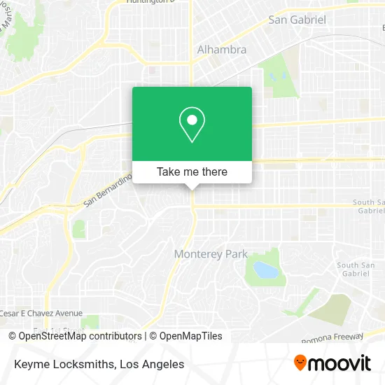 Keyme Locksmiths map