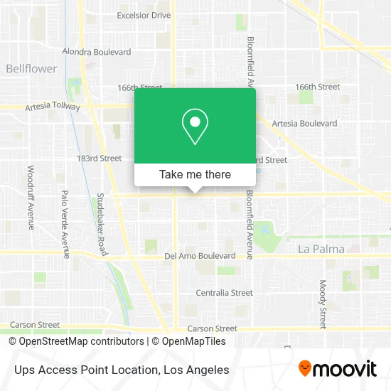 Ups Access Point Location map