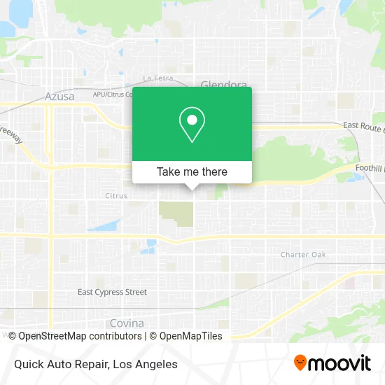 Quick Auto Repair map