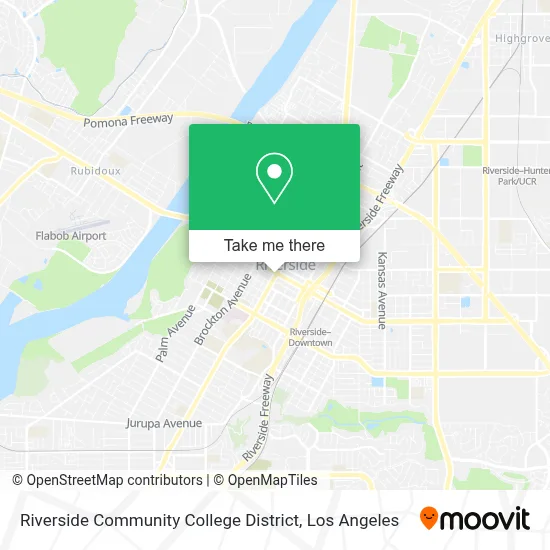 Riverside Community College District map