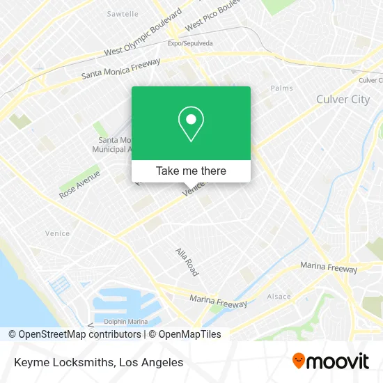 Keyme Locksmiths map
