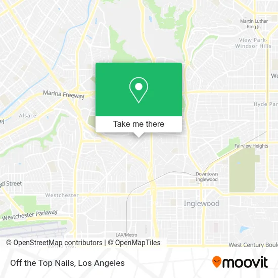 Off the Top Nails map