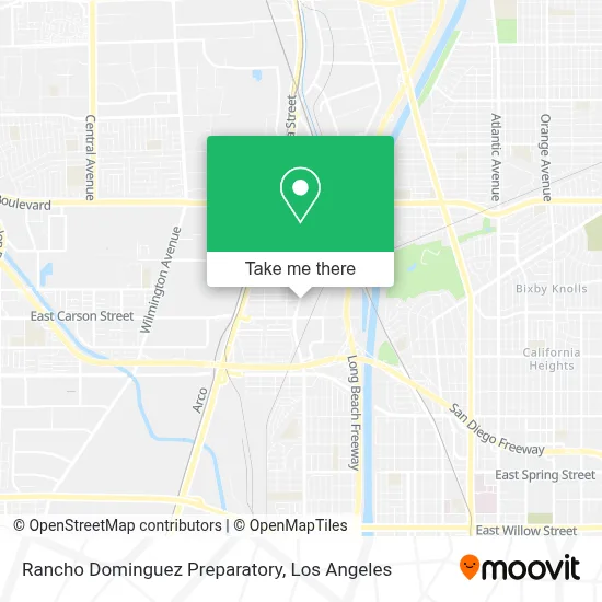 Rancho Dominguez Preparatory map