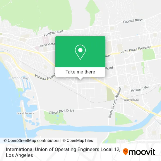International Union of Operating Engineers Local 12 map