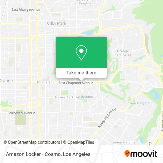 Amazon Locker - Cosmo map