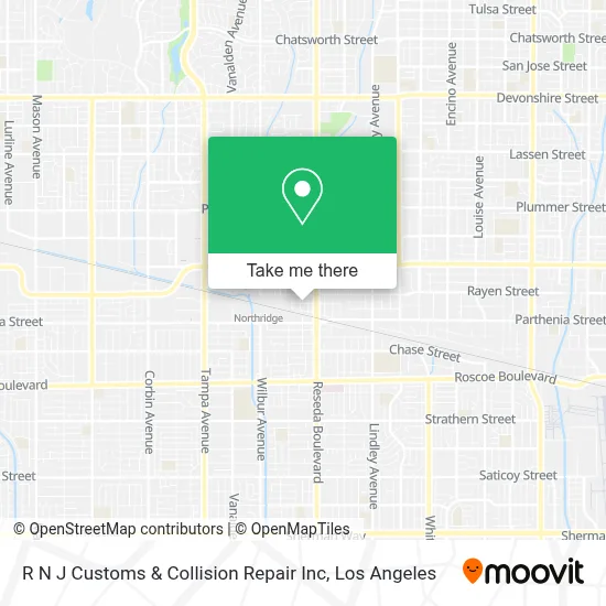 R N J Customs & Collision Repair Inc map
