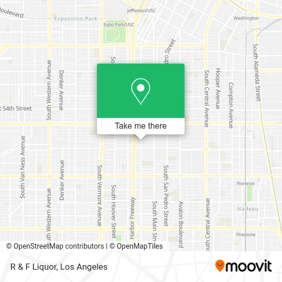 R & F Liquor map
