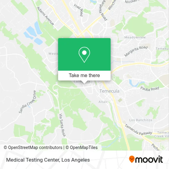 Medical Testing Center map