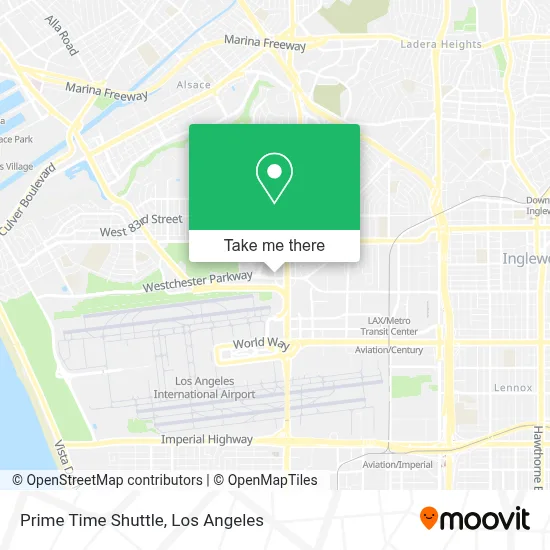 Prime Time Shuttle map