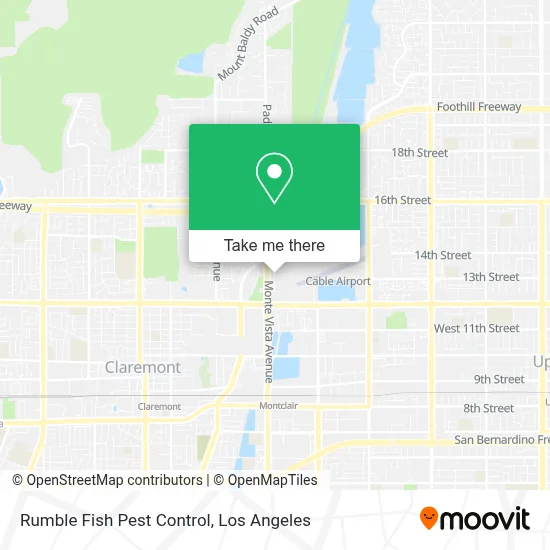 Rumble Fish Pest Control map