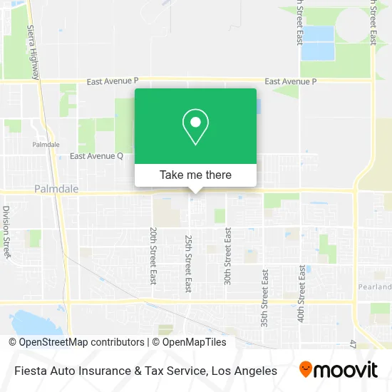 Fiesta Auto Insurance & Tax Service map