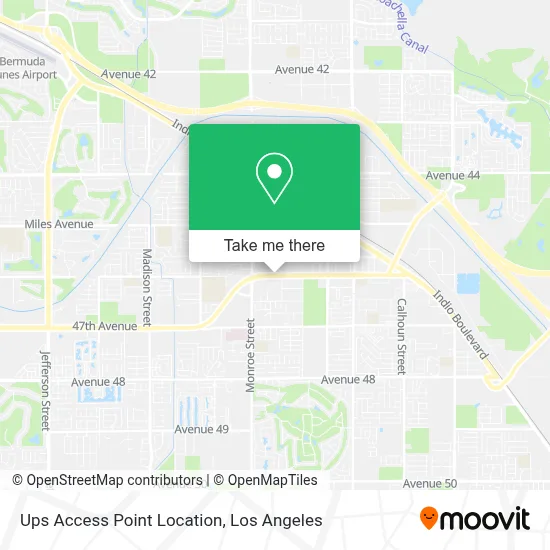 Ups Access Point Location map