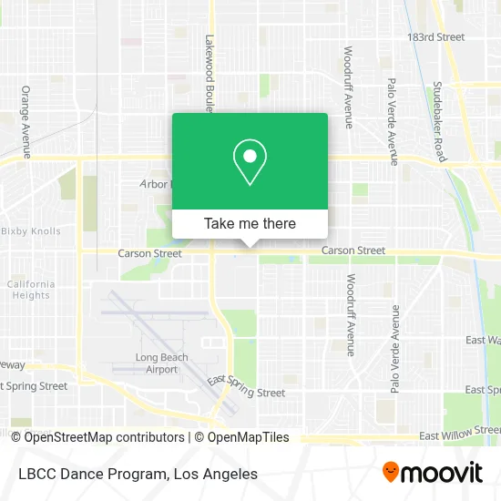 LBCC Dance Program map