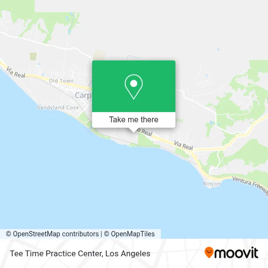 Tee Time Practice Center map