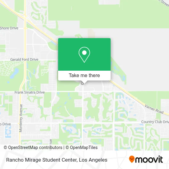 Rancho Mirage Student Center map