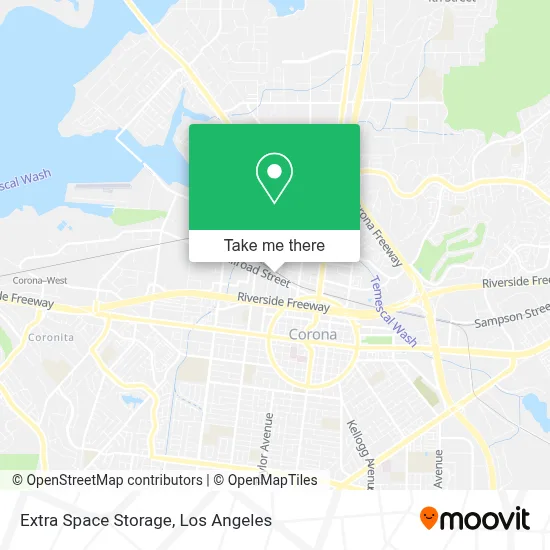 Extra Space Storage map