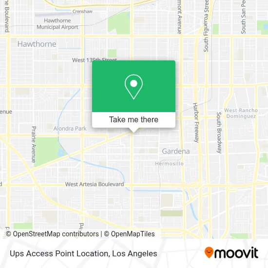 Ups Access Point Location map