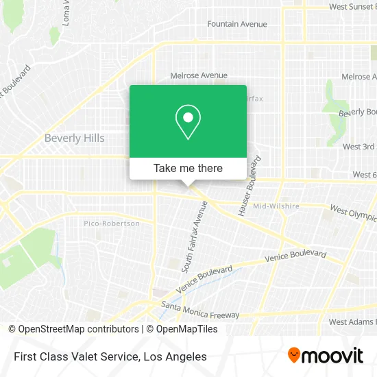 First Class Valet Service map