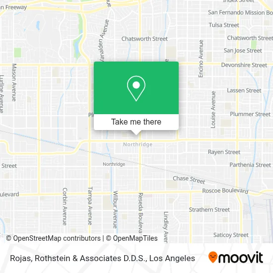 Rojas, Rothstein & Associates D.D.S. map