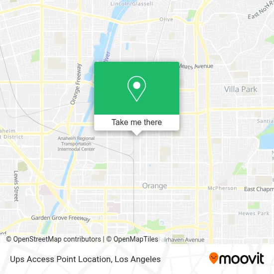 Ups Access Point Location map