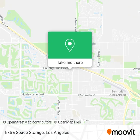 Extra Space Storage map