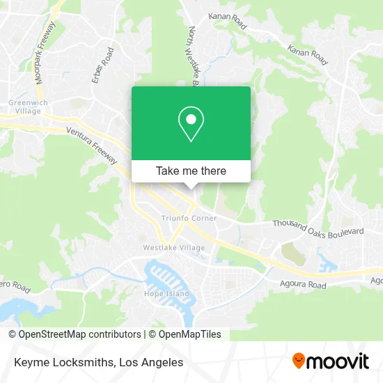 Keyme Locksmiths map