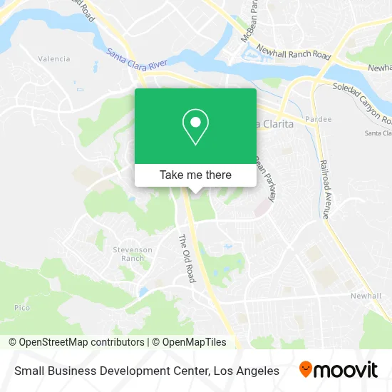 Small Business Development Center map
