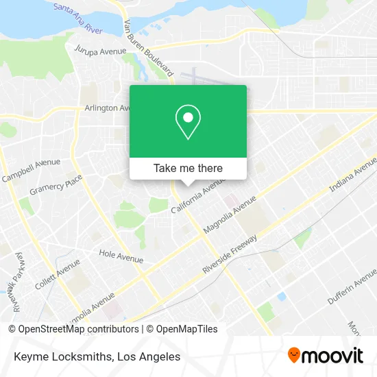 Keyme Locksmiths map