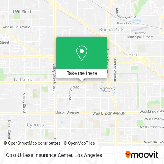 Cost-U-Less Insurance Center map