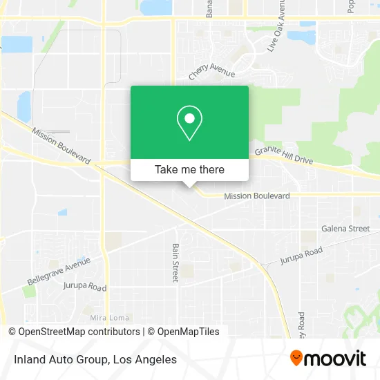 Inland Auto Group map