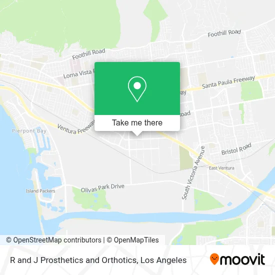 R and J Prosthetics and Orthotics map