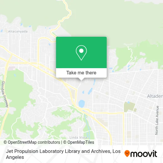 Jet Propulsion Laboratory Library and Archives map