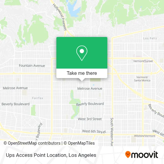 Ups Access Point Location map