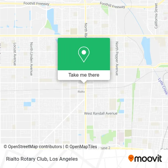 Rialto Rotary Club map