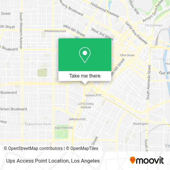 Ups Access Point Location map