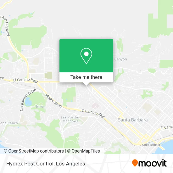 Hydrex Pest Control map