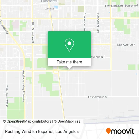 Rushing Wind En Espanól map