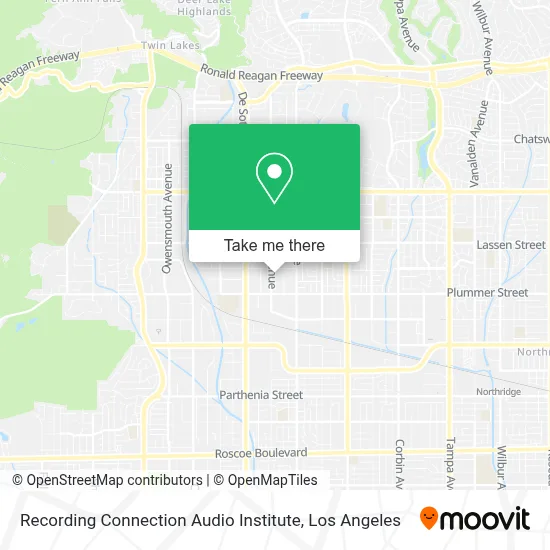 Recording Connection Audio Institute map