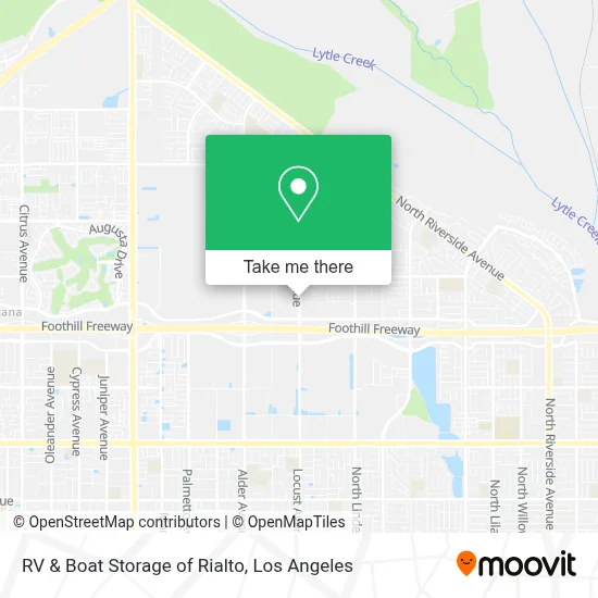 RV & Boat Storage of Rialto map