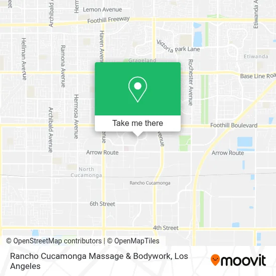 Rancho Cucamonga Massage & Bodywork map