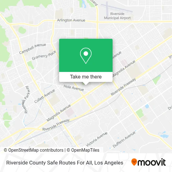 Riverside County Safe Routes For All map
