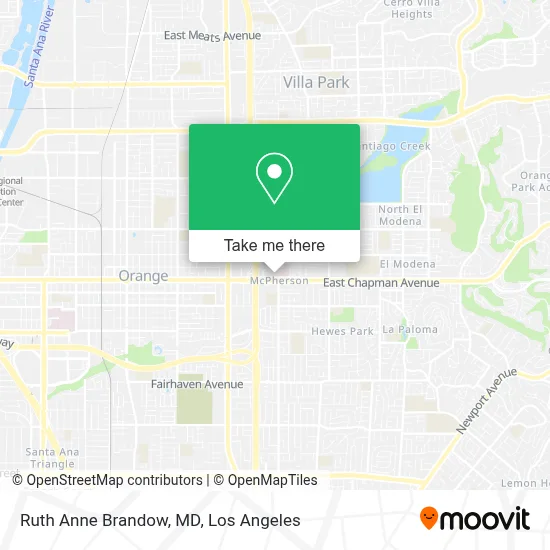 Ruth Anne Brandow, MD map