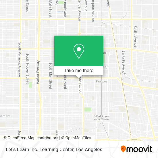 Let's Learn Inc. Learning Center map