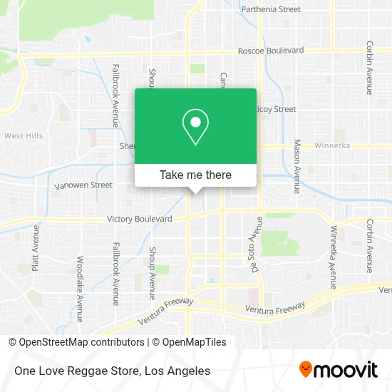 One Love Reggae Store map