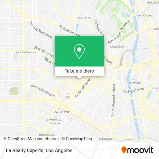 La Realty Experts map