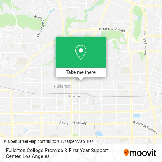 Fullerton College Promise & First Year Support Center map